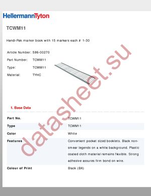 TCWM11 datasheet  