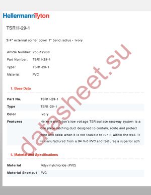 TSR1I-29-1 datasheet  