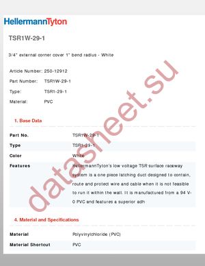 TSR1W-29-1 datasheet  