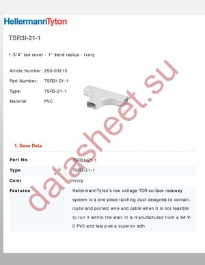 TSR3I-21-1 datasheet  