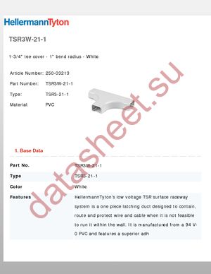 TSR3W-21-1 datasheet  