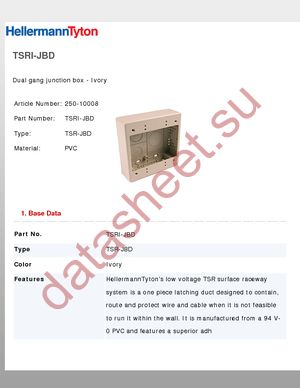 TSRI-JBD datasheet  