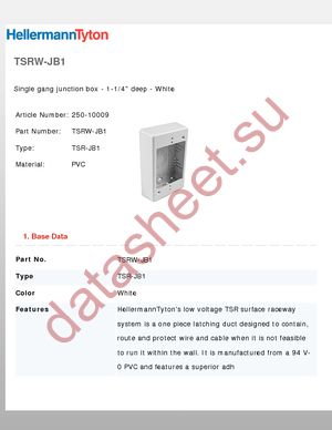 TSRW-JB1 datasheet  