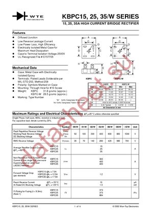 KBPC3510 datasheet  