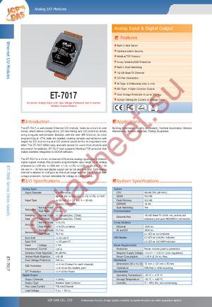 ET-7017 datasheet  