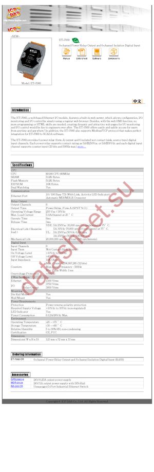 ET-7060 datasheet  