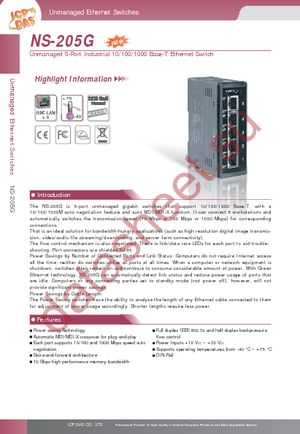 NS-205G datasheet  