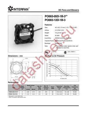 PO003-05D-1B-3 datasheet  
