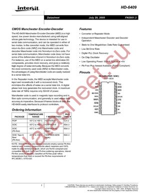 HD3-6409-9 datasheet  