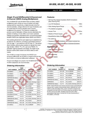 HI3-0508-5Z datasheet  