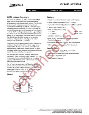 ICL7660ACPAZ datasheet  