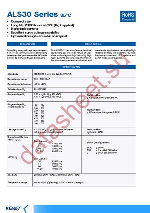 ALS30A103NT400 datasheet  