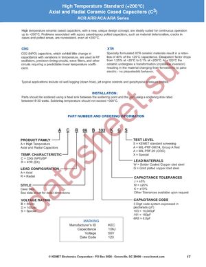 ARR05B104KGS datasheet  