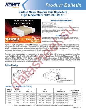 C1210H104J1GACT250 datasheet  