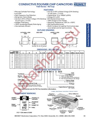 T520B107M006ATE070 datasheet  