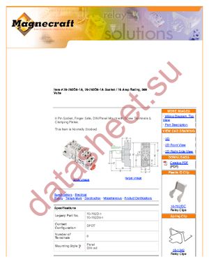 70-782D8-1A datasheet  