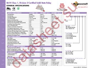 861HSSR410-DC-1 datasheet  