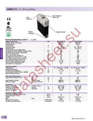 SSR610DIN-DC22 datasheet  