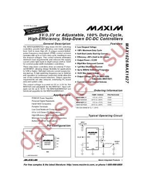 MAX1626ESA+ datasheet  