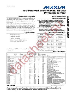 MAX232ACWE+ datasheet  