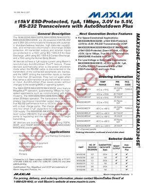 MAX3225ECAP+ datasheet  