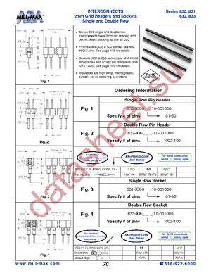 833-93-100-10-001000 datasheet  