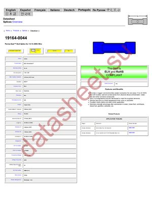 19164-0044-C datasheet  