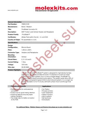 76650-0126 datasheet  