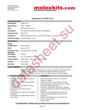 76650-0187 datasheet  