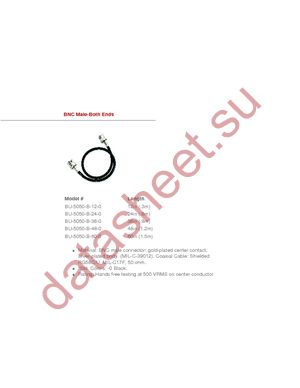 BU-5050-B-12-0 datasheet  