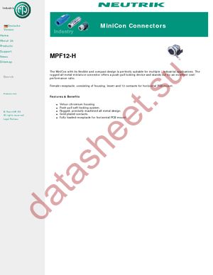 MPF12-H datasheet  