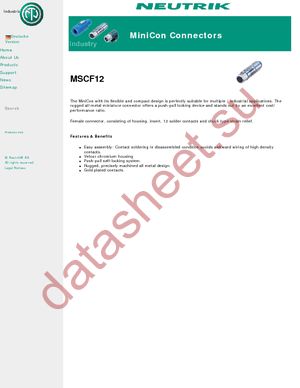 MSCF12 datasheet  