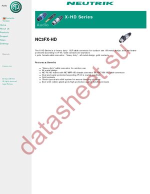 NC3FX-HD datasheet  