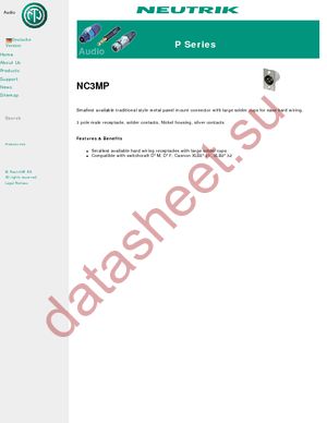 NC3MP datasheet  