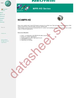 NC3MPR-HD datasheet  