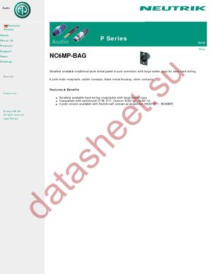 NC6MP-BAG datasheet  