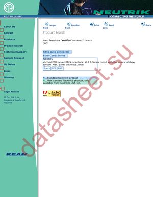 NE8FBV datasheet  