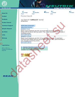 NE8FDV-Y110 datasheet  