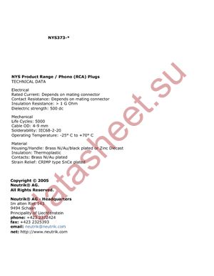 NYS373-0 datasheet  