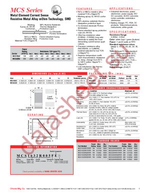 MCS1632R010FER datasheet  