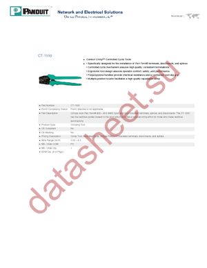 CT-1550 datasheet  