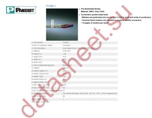 PCMB-1 datasheet  