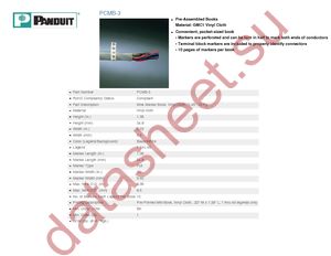 PCMB-3 datasheet  