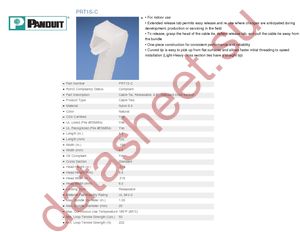 PRT1S-C datasheet  