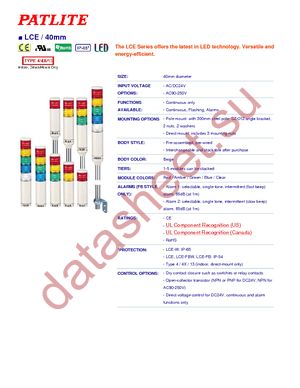 LCE-102-R datasheet  