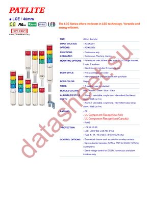 LCE-502FBW-RYGBC datasheet  