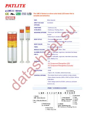 LME-102UFB-R datasheet  