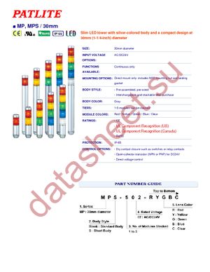 MP-202-RG datasheet  