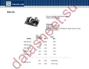 PSA25L-150R datasheet  