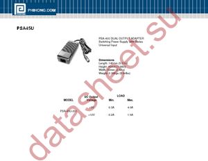 PSA45U-201R datasheet  